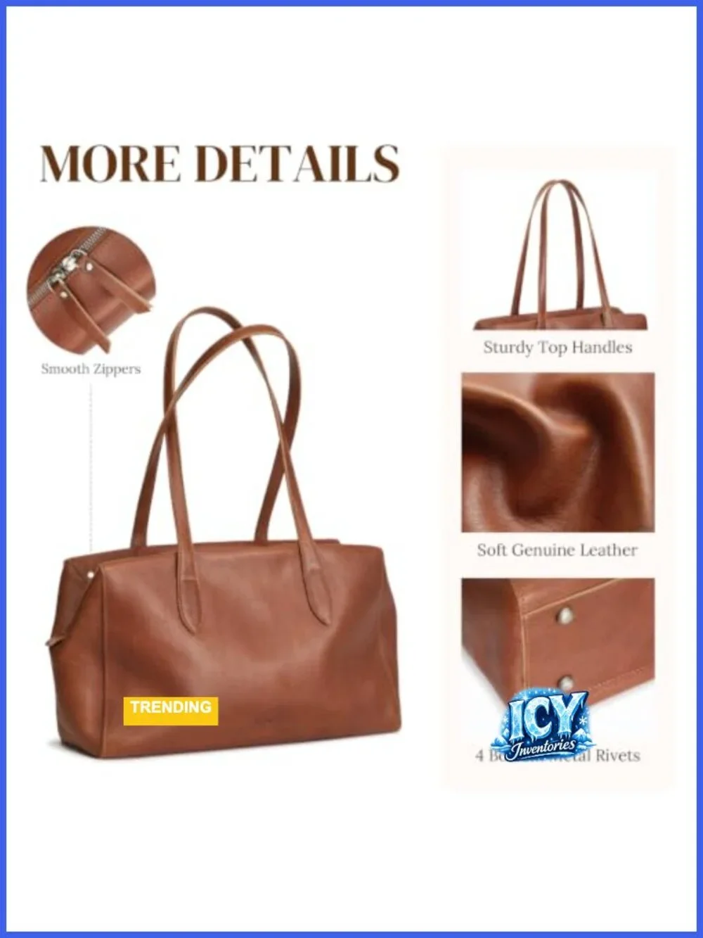 Genuine Leather Hobo Shoulder Bag for Women Vintage Tote with Zipper